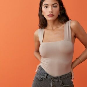 Reformation Clarke tan tank top